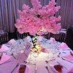 cerisier à fleurs japonais centre de table mariage