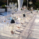 table de mariage transparente